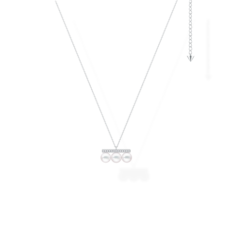 Balance Diamonds Paved Necklace