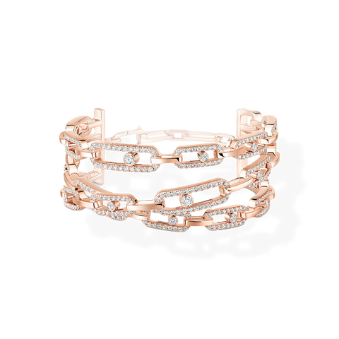 Move Link 3 Row Full Pave Cuff