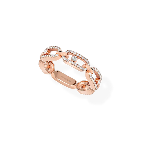 Move Link Multi Pave Diamond Ring
