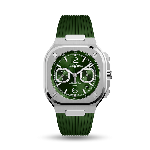 BR 05 Chrono Green Steel