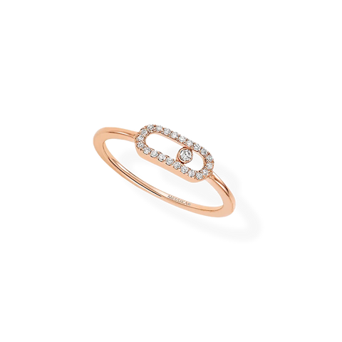 Move Uno Diamond Paved Ring