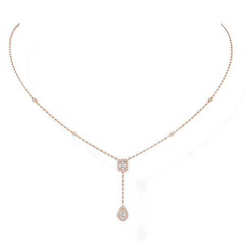 My Twin Tie Necklace 0.10CT x 2