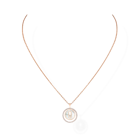 Lucky Move Necklace SM Paved MOP