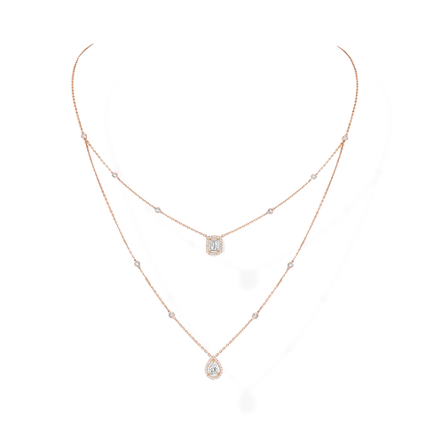 My Twin 2 Row 0.40ct x 2 Necklace