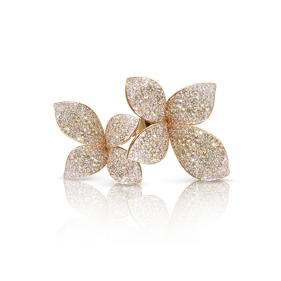 Giardini Segreti Ring Pink Gold