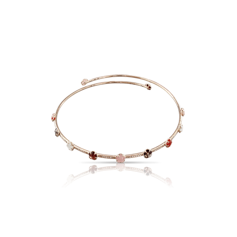 Figlia Dei Fiori Choker Pink Gold