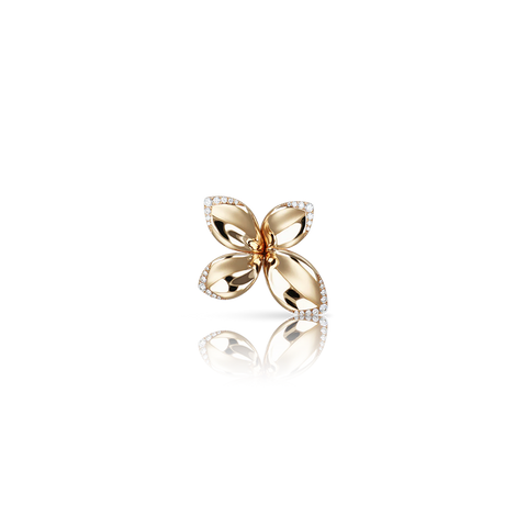 Giardini Segreti Brooch Pink Gold