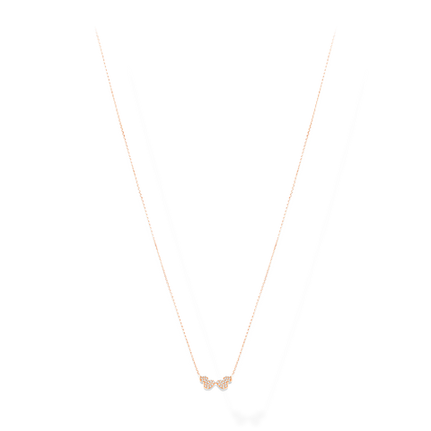 Wulu Necklace in Pink Gold with Diamonds