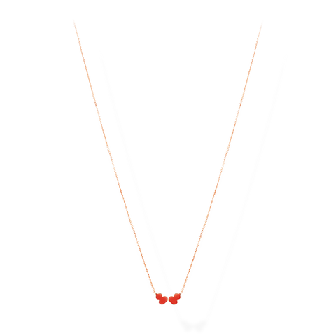 Wulu Necklace in Pink Gold with Hyceram
