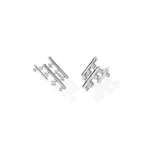 Barre Multi-Row Climber Earrings 2.00 ct TDW