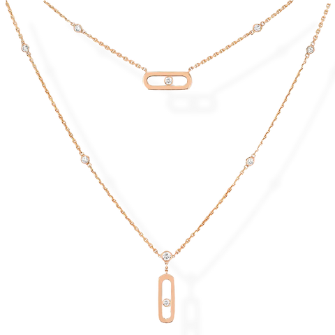 Move Uno 2 Rows Necklace