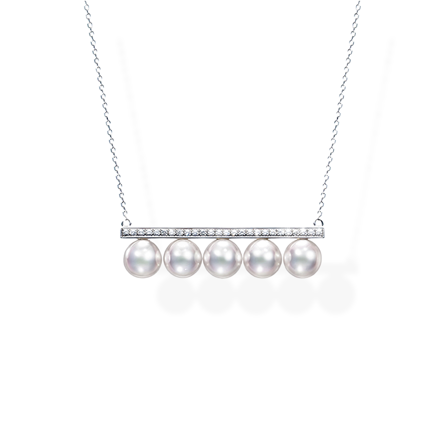 Balance Diamond Paved Necklace