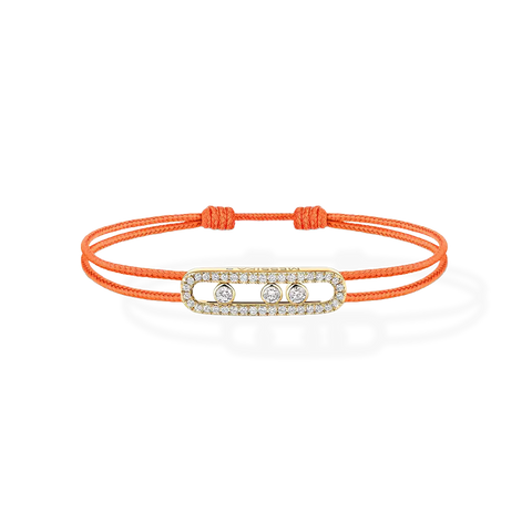 Messika Care(s) Orange Cord Pavé Bracelet