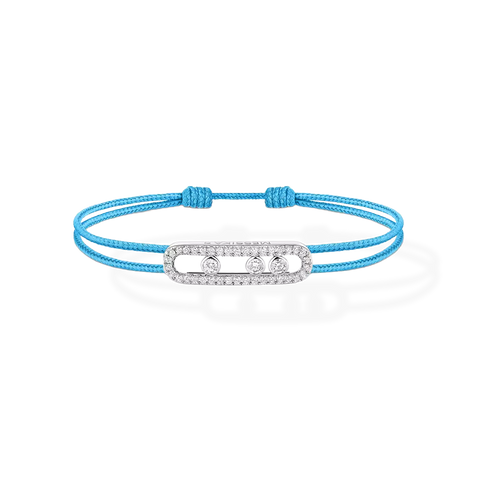 Messika Care(s) Blue Cord Pavé Bracelet