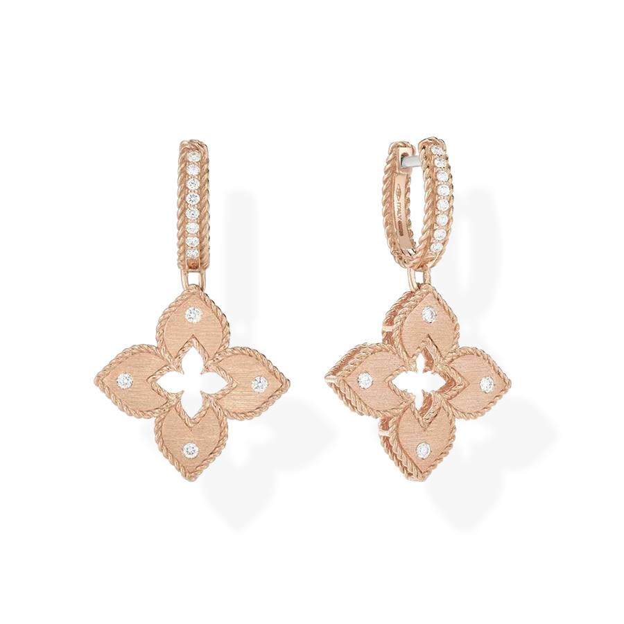 Venetian Princess Earrings with Diamonds