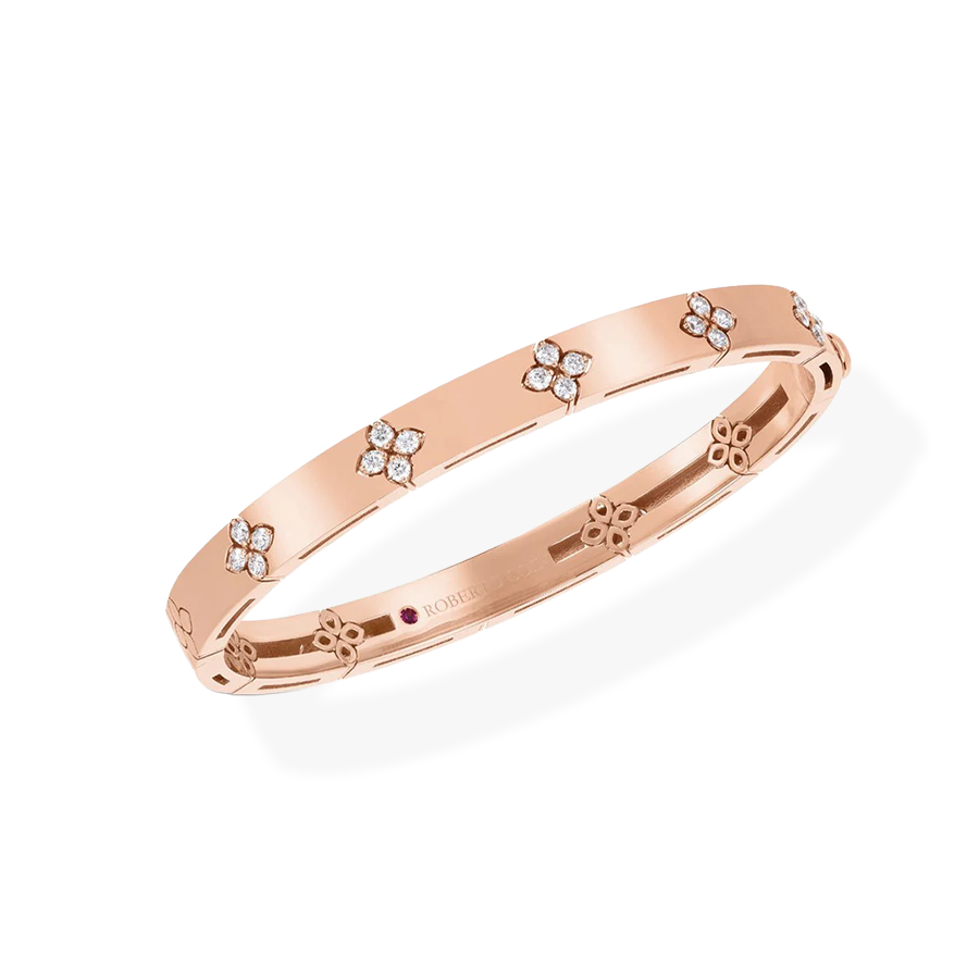 Love in Verona Bangle with Diamonds - Wide Version