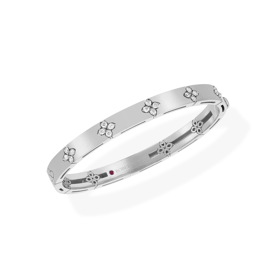 Love in Verona Bangle with Diamonds - Wide Version
