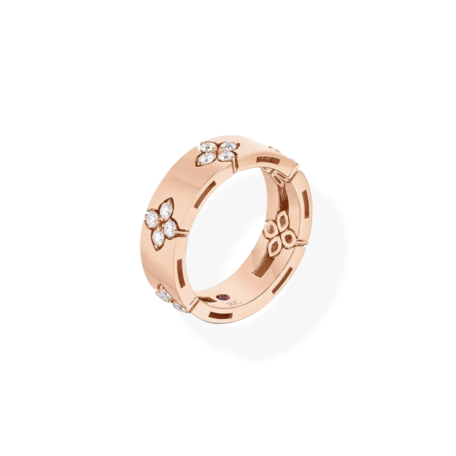 Love in Verona Ring with Diamonds - Wide Version