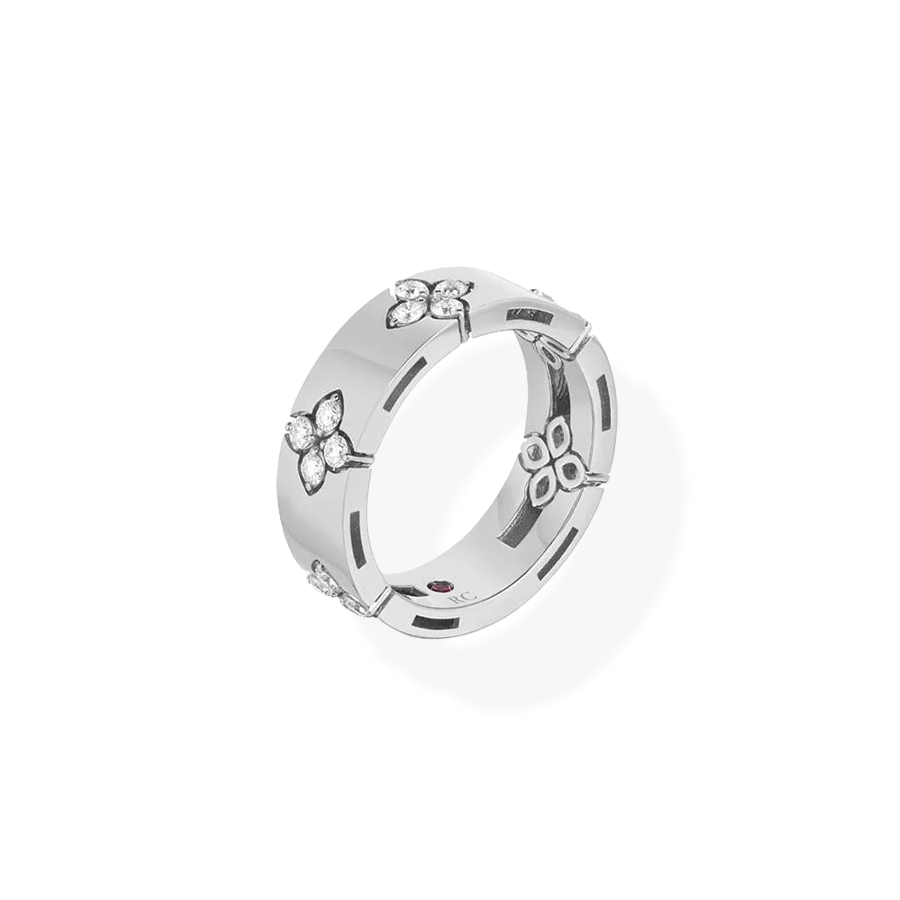 Love in Verona Ring with Diamonds - Wide Version