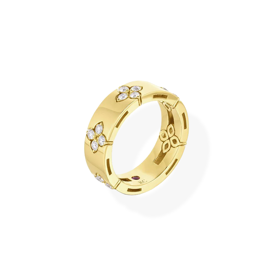 Love in Verona Ring with Diamonds - Wide Version