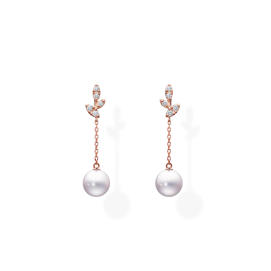 Kugel Leaf Drop Earrings