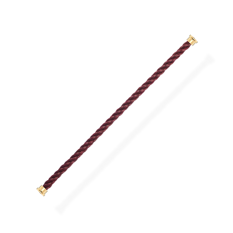 Cable for Large Model Buckle in Yellow Gold Garnet