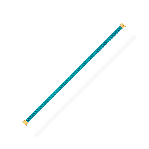 Cable for Large Model Buckle in Yellow Gold Turquoise