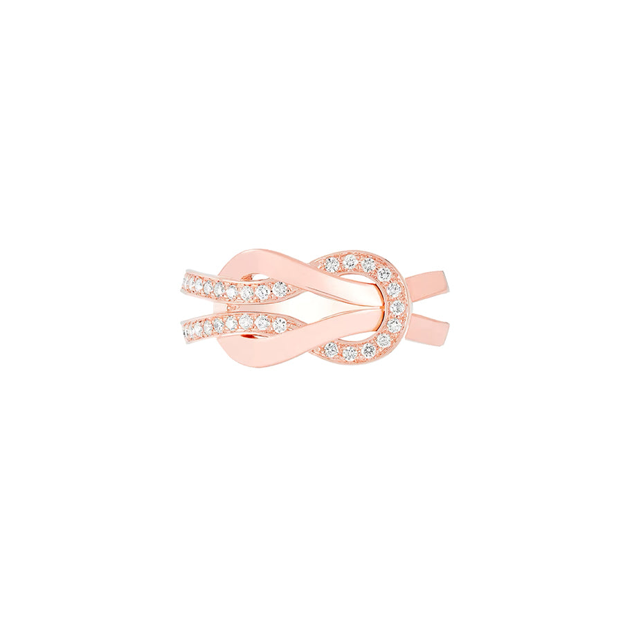 Chance Infinie Ring Medium Pink Gold Diamonds