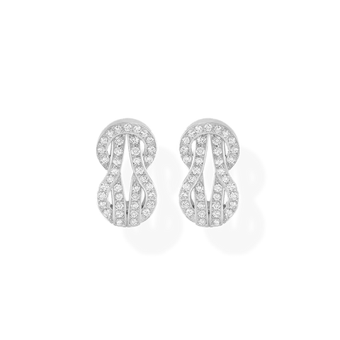 Chance Infinie Earrings MM White Gold Diamonds