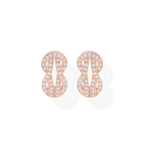 Chance Infinie Earrings MM Pink Gold Diamonds