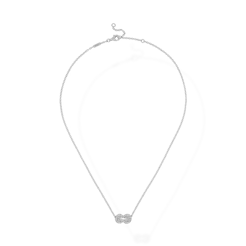 Chance Infinie Necklace White Gold Diamond Paved