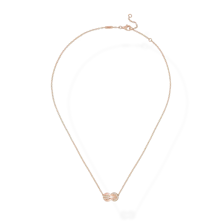 Chance Infinie Necklace Pink Gold Diamonds