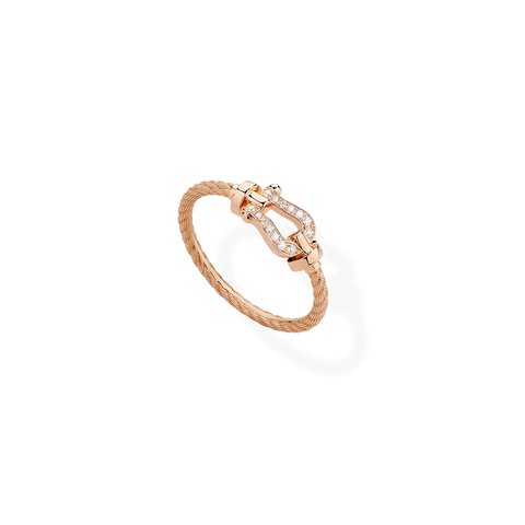 Force 10 Ring SM Pink Gold Diamonds