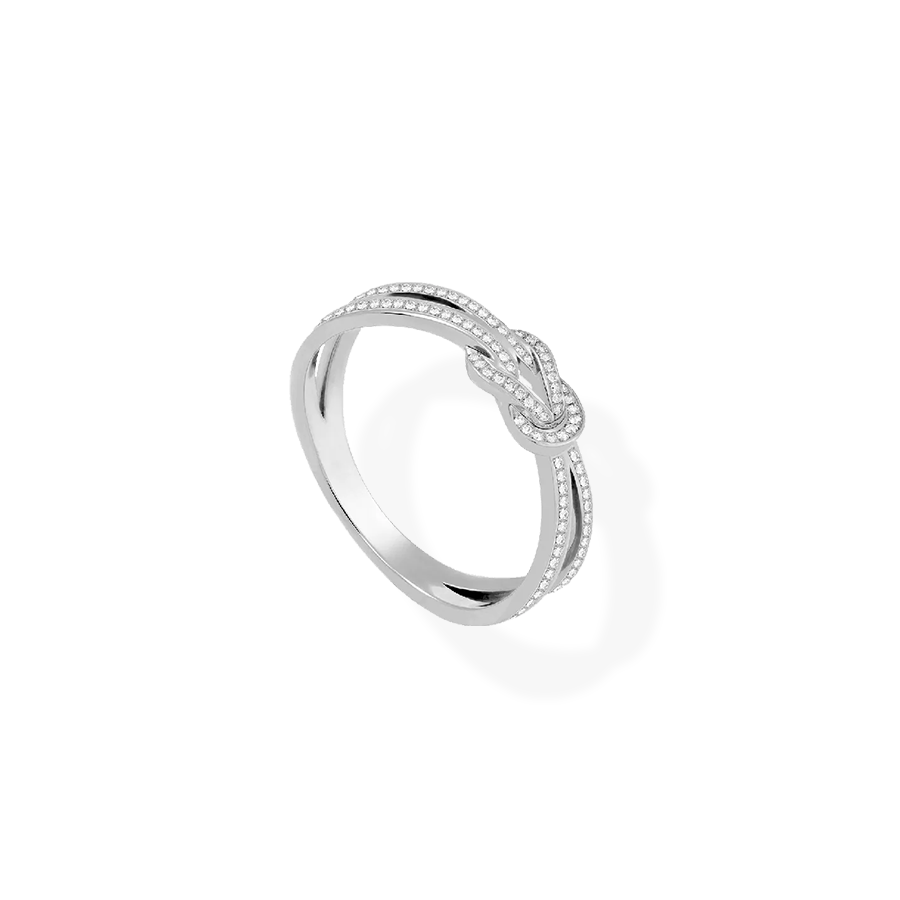 Chance Infinie Ring Small White Gold Diamonds