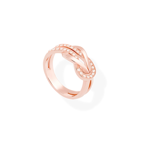 Chance Infinie Ring Medium Pink Gold Diamonds