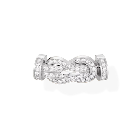 Chance Infinie Buckle Large White Gold Diamond Paved
