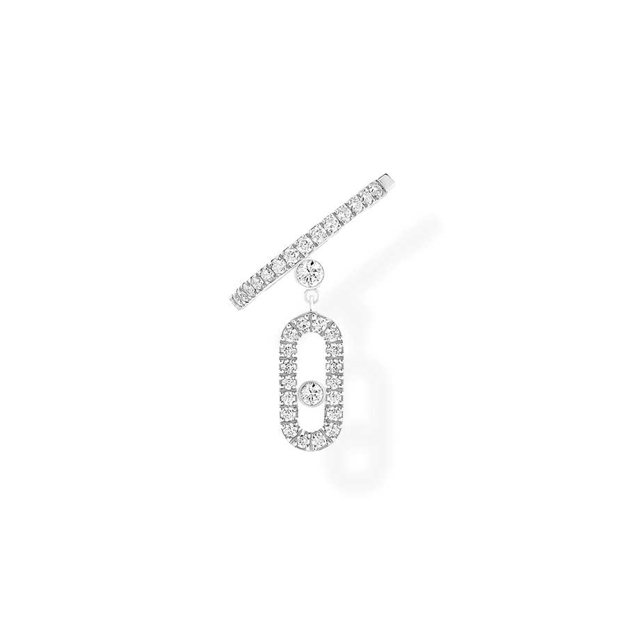 Move Uno Single Clip Pave Drop Earring