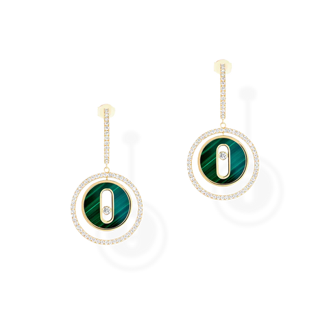 Lucky Move Earrings Malachite XXX
