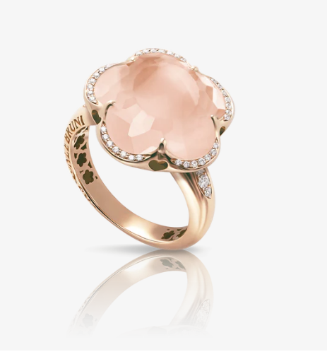 Bon Ton Ring Pink Gold
