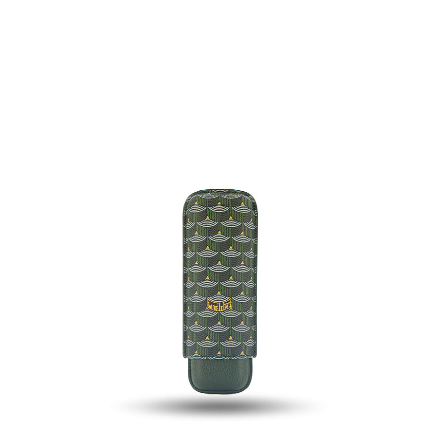 2 Cigar Case - Empire Green