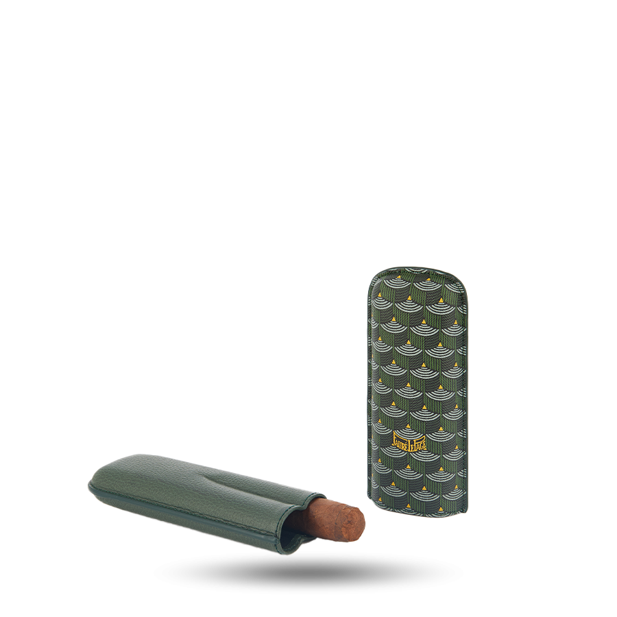 2 Cigar Case - Empire Green