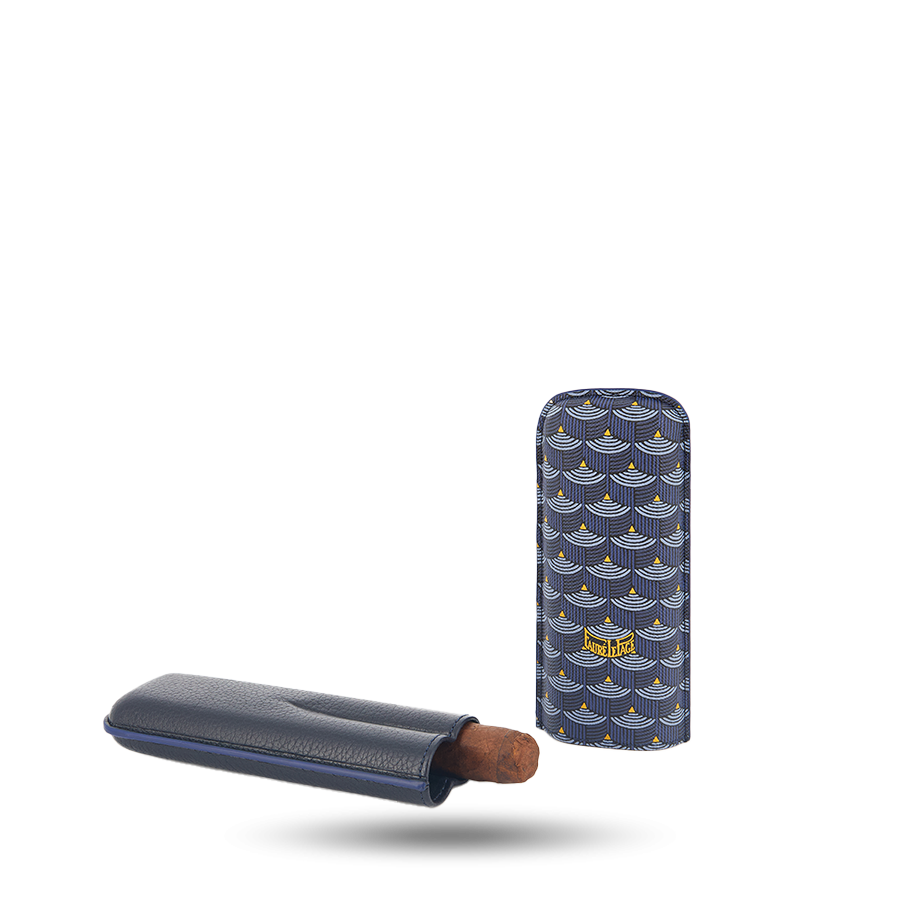 2 Cigar Case - Paris Blue