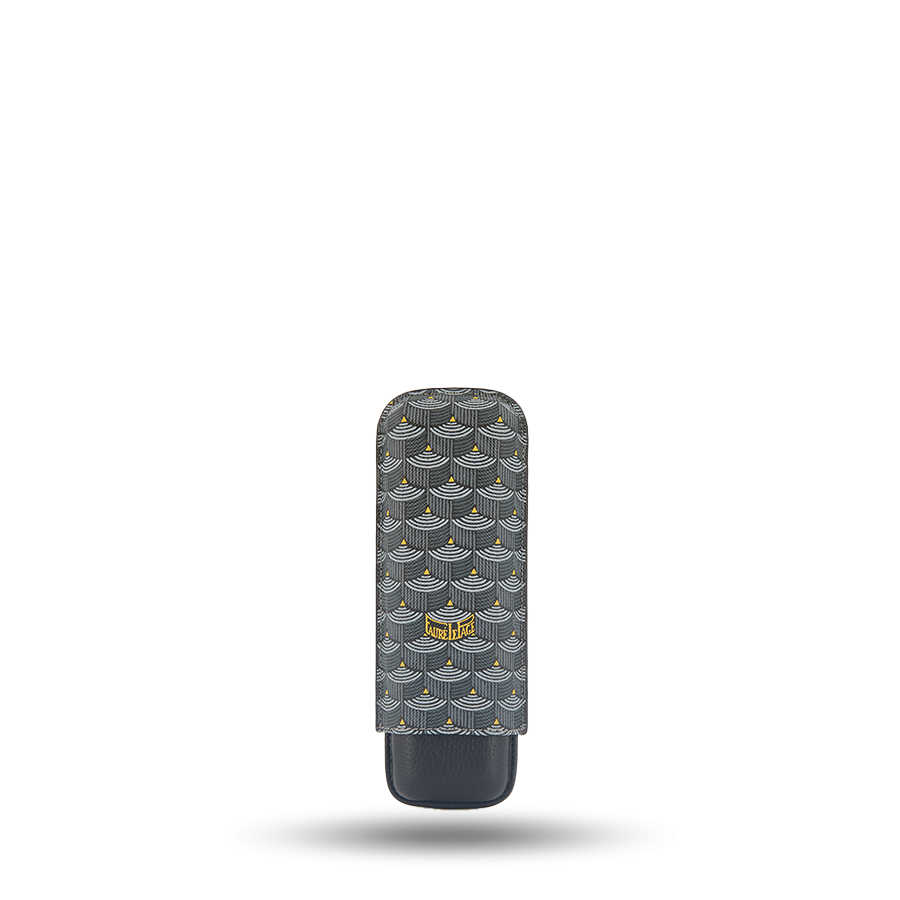 2 Cigar Case - Powder Black