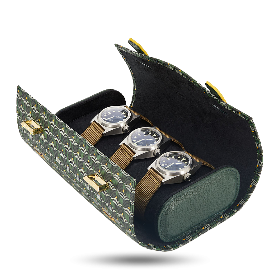 3 Watch Case - Empire Green