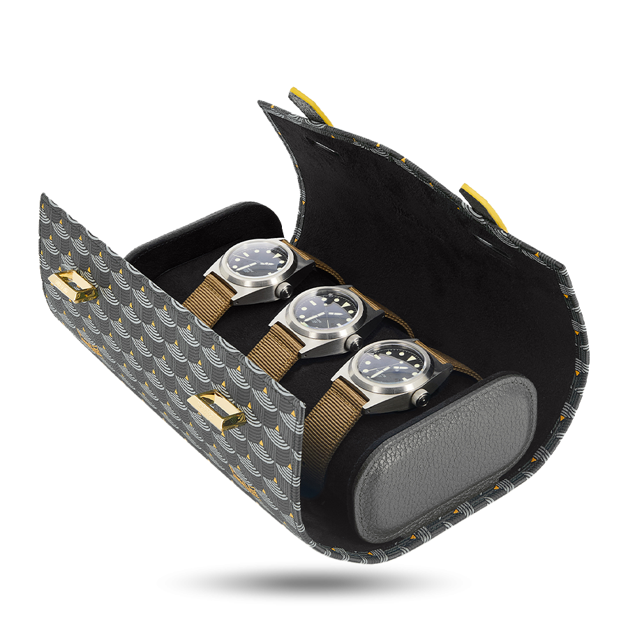 3 Watch Case - Steel Grey