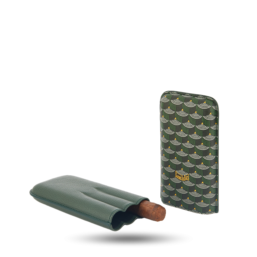 3 Cigar Case - Empire Green
