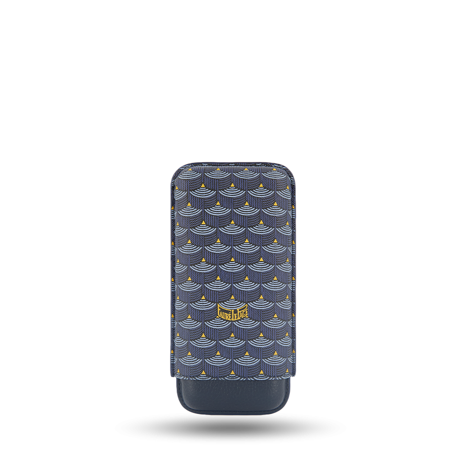 3 Cigar Case - Paris Blue