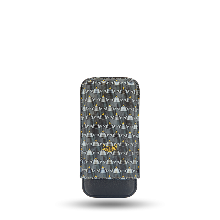 3 Cigar Case - Powder Black