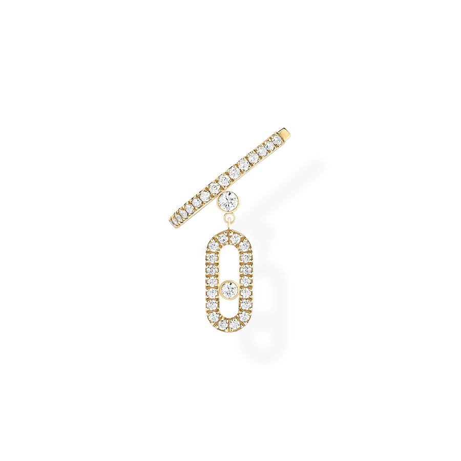 Move Uno Single Clip Pave Drop Earring