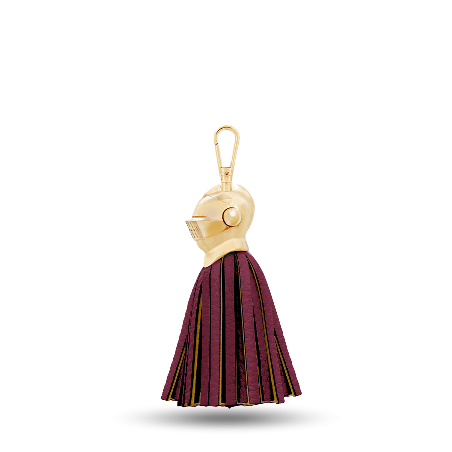 Arthur Tassel Key Holder - Red / Yellow
